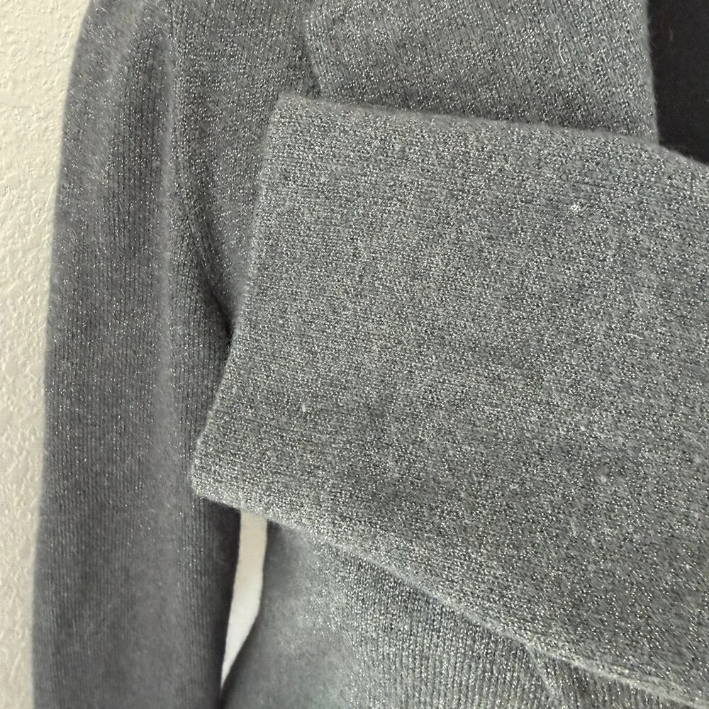 AMINA RUBINACCI Gray Cashmere Blazer Jacket Small - Picture 11 of 16
